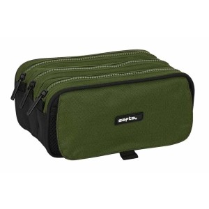 Triple Carry-all Safta Dark Forest Green 21,5 x 10 x 8 cm