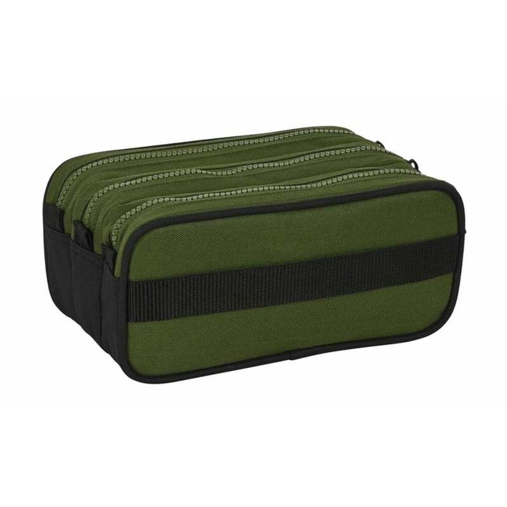 Triple Carry-all Safta Dark Forest Green 21,5 x 10 x 8 cm