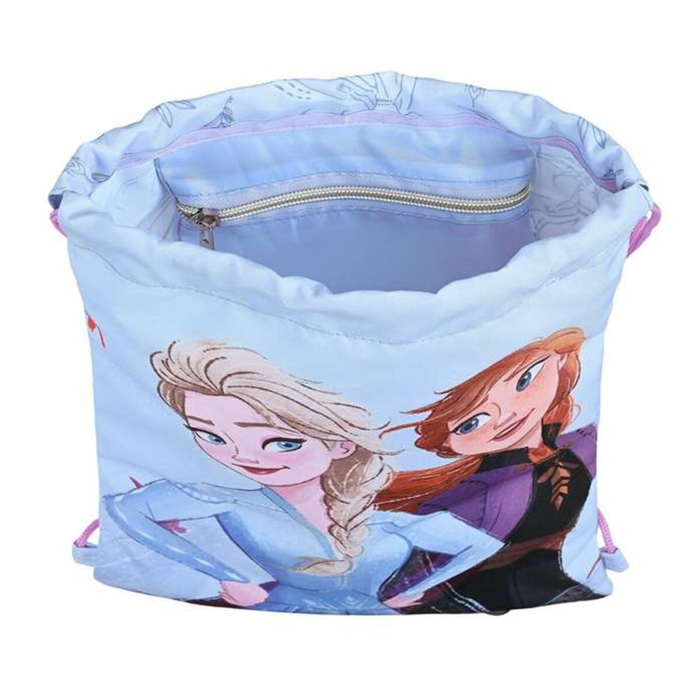 Sac à dos serré par des ficelles Frozen Believe Lila 26 x 34 x 1 cm