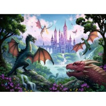 Puzzle Ravensburger 13356 The Dragon's Wrath XXL 300 Pièces