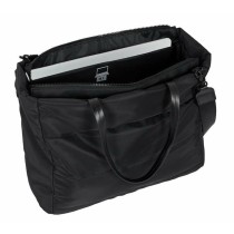Bag with laptop pocket Mickey Mouse Teen Mood Black 40 x 31 x 17 cm Padded