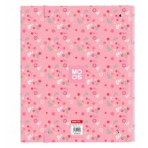Ring binder Moos Passion Pink 27 x 32 x 3,5 cm