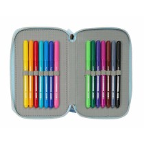 Pochette à crayons triple Frozen Ice magic 12,5 x 19,5 x 5,5 cm