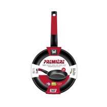 Non-stick frying pan BRA A411222 Ø 22 cm Black Red Stainless steel Aluminium