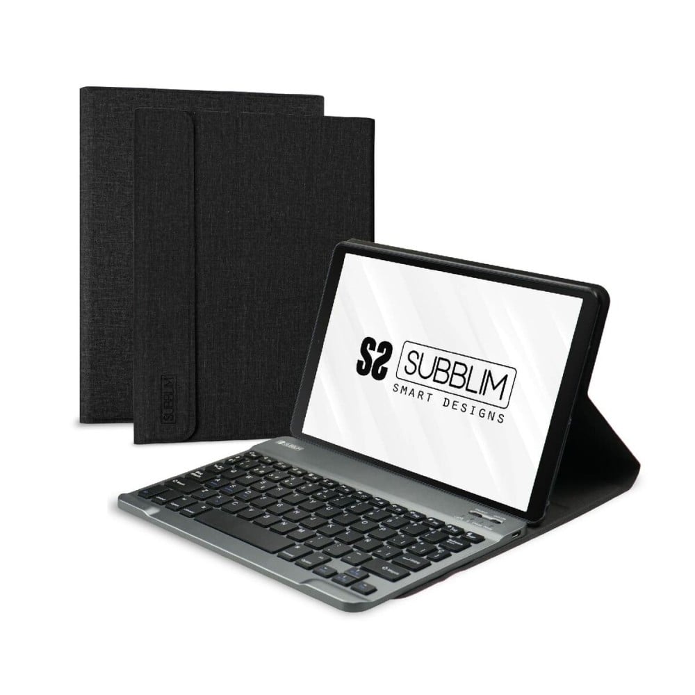 Hülle für Tablet und Tastatur Subblim Samsung Galaxy A8 Schwarz