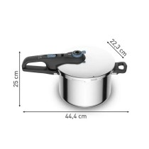 Marmites Express Tefal P2580701 Acier inoxydable Plastique 6 L