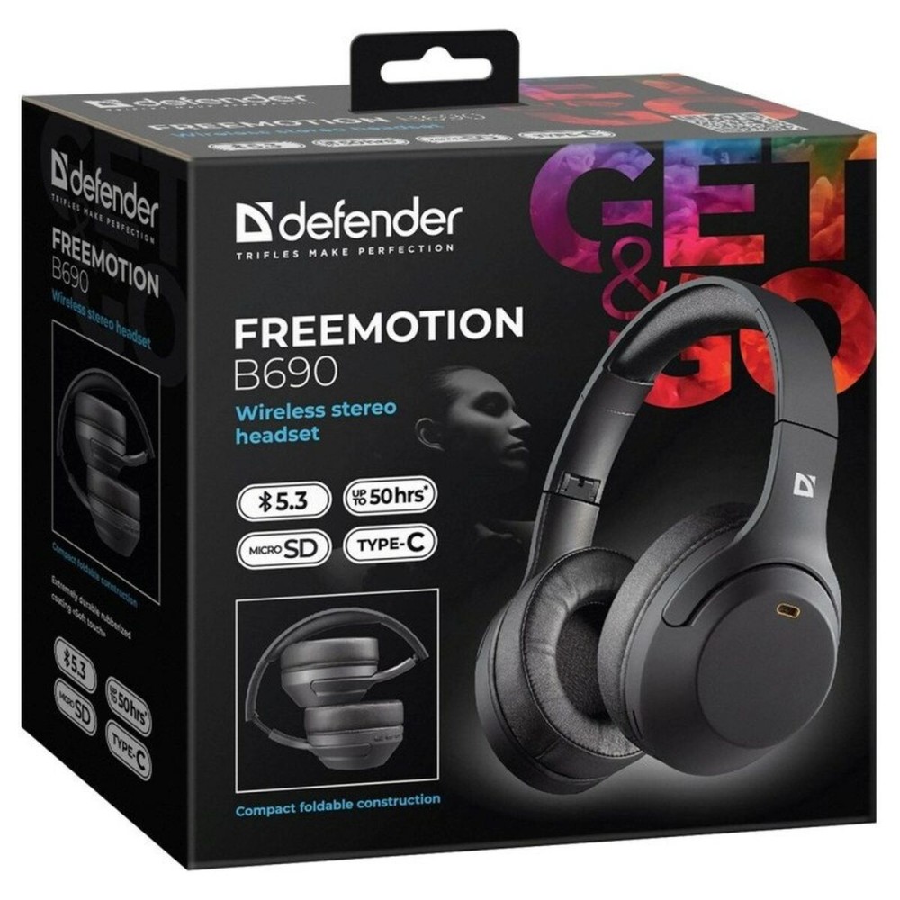 Bluetooth-Kopfbügelkopfhörer Defender FREEMOTION B690