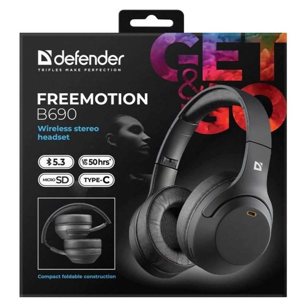 Bluetooth-Kopfbügelkopfhörer Defender FREEMOTION B690