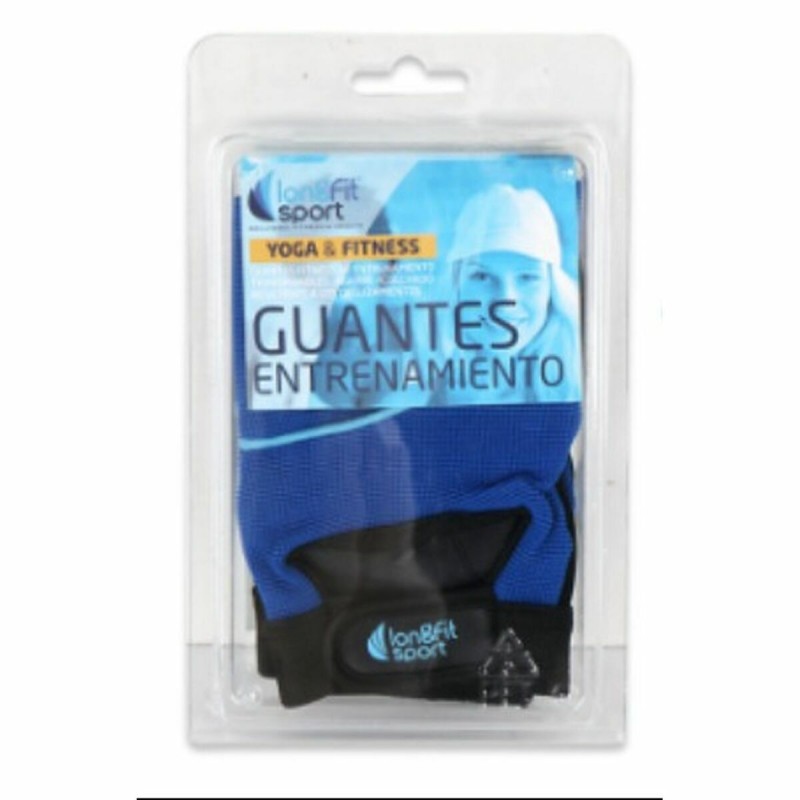 Gants d'Entraînement LongFit Sport Longfit sport Bleu/Noir