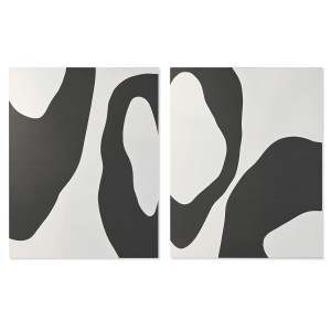 Painting Home ESPRIT White Navy Blue Modern Urban 140 x 3 x 180 cm (2 Units)