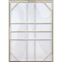Painting Home ESPRIT White Navy Blue Modern Urban 140 x 3 x 180 cm (2 Units)