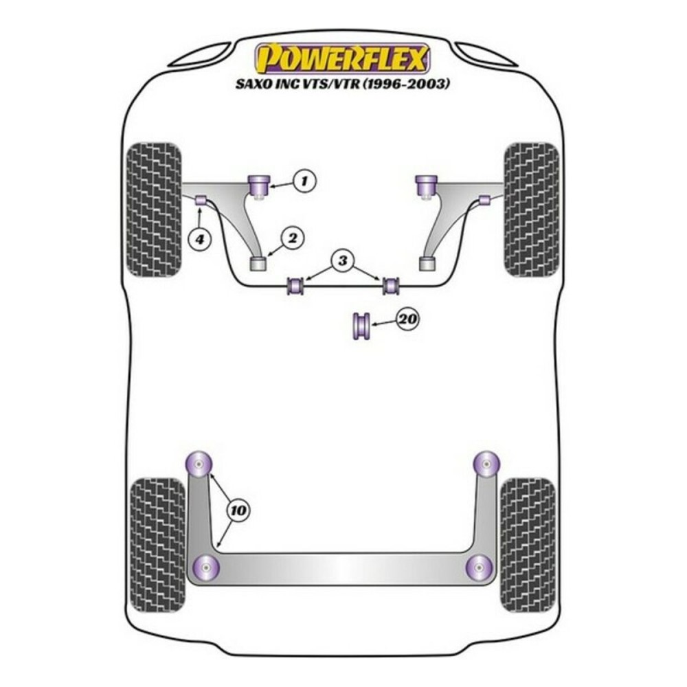 Silentblock Powerflex XTREME PRO