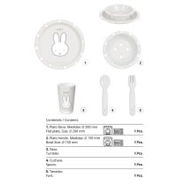 Kinder Geschirrset Miffy Niebla (5 Stücke)