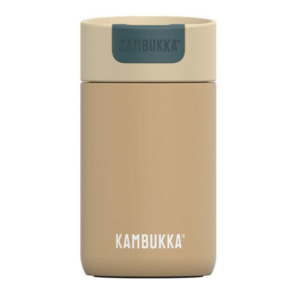 Tasse Thermos avec Couvercle Kambukka Olympus Noir Beige Acier inoxydable 300 ml