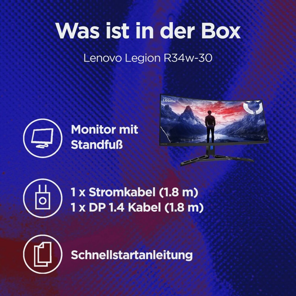 Écran Lenovo 67C7GACBEU 34" Wide Quad HD