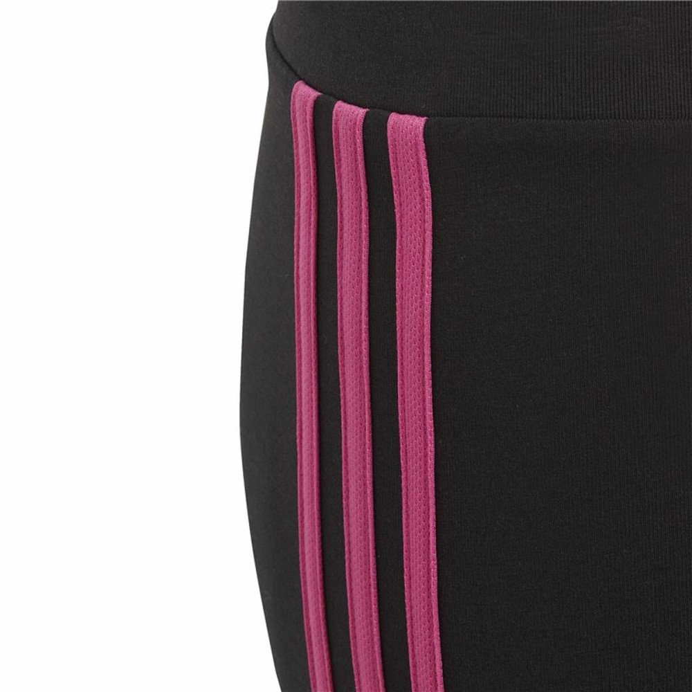 Leggings de Sport Adidas 3 Stripes Noir