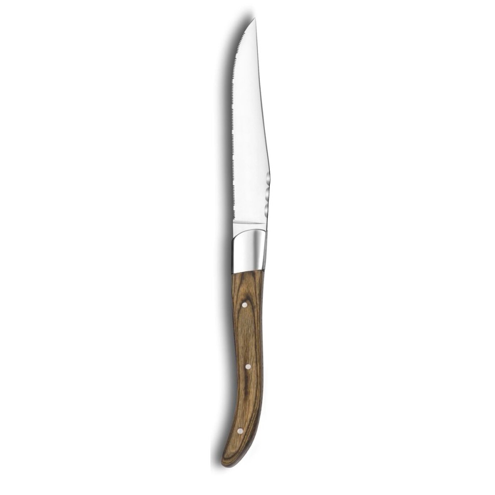 Steakmesser-Set Lou Laguiole Louis Nussbaumholz Metall 23 x 2 x 1 cm Fleischwaren (6 Stück)