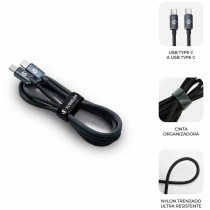 Câble USB-C vers USB-C Subblim SUBCAB-C06002 2 m Noir