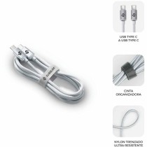 Câble USB-C vers USB-C Subblim SUBCAB-C06010 1 m Blanc
