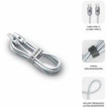 USB-C to USB-C Cable Subblim SUBCAB-C06010 1 m White