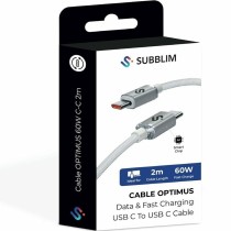 Câble USB-C vers USB-C Subblim SUBCAB-C06011 2 m Blanc