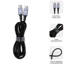 USB-C zu USB-C-Kabel Subblim SUBCAB-C10001 1 m Schwarz
