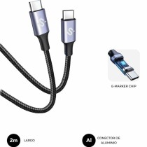 Câble USB-C vers USB-C Subblim SUBCAB-C10002 2 m Noir