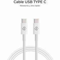 Câble USB-C vers USB-C Subblim SUBCAB-C10011 2 m Blanc