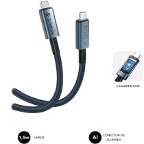 Câble USB-C vers USB-C Subblim SUBCAB-C24010 1,5 m Noir