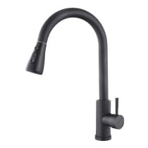 Mitigeur Fontastock Noir Acier inoxydable Céramique Forme en C