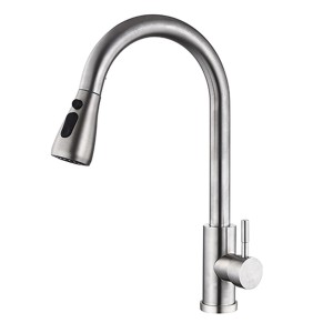 Mitigeur Fontastock Gris Acier inoxydable Céramique Forme en C