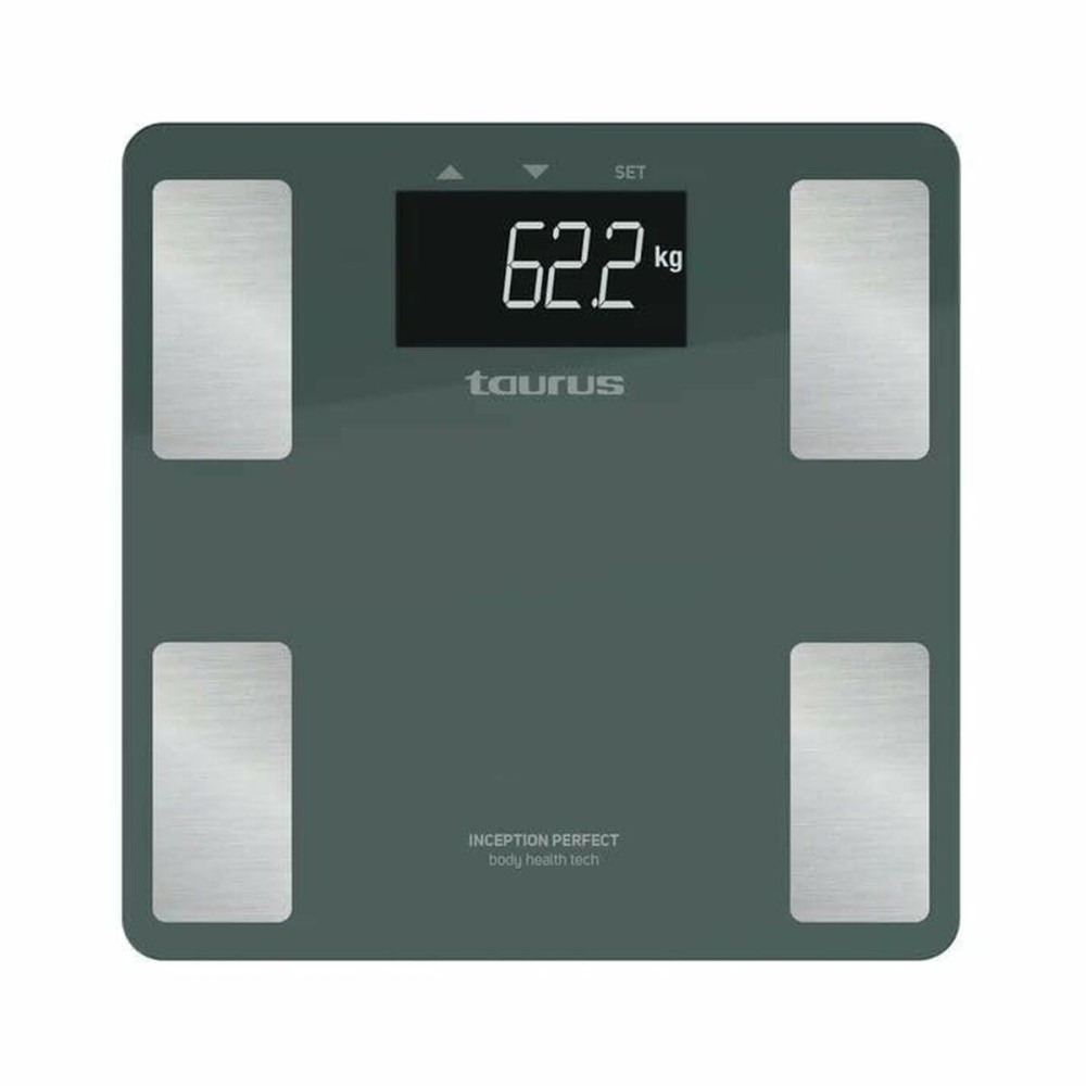 Digitale Personenwaage Taurus INCEPTION PERFE Blau grün Verre trempé 180 kg