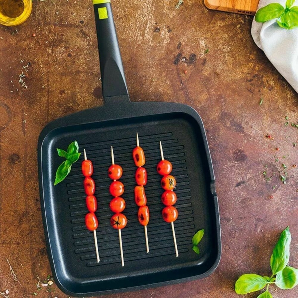 Grill pan BRA FOODIE 28X28 Stainless steel Aluminium Ø 28 cm