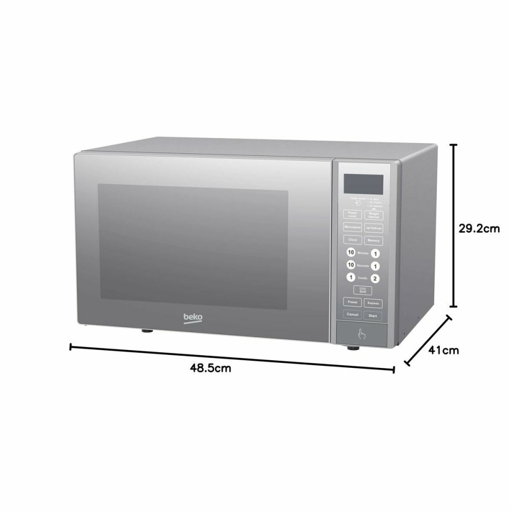 Microwave with Grill BEKO MGF23330S 23L Silver 900 W 23 L