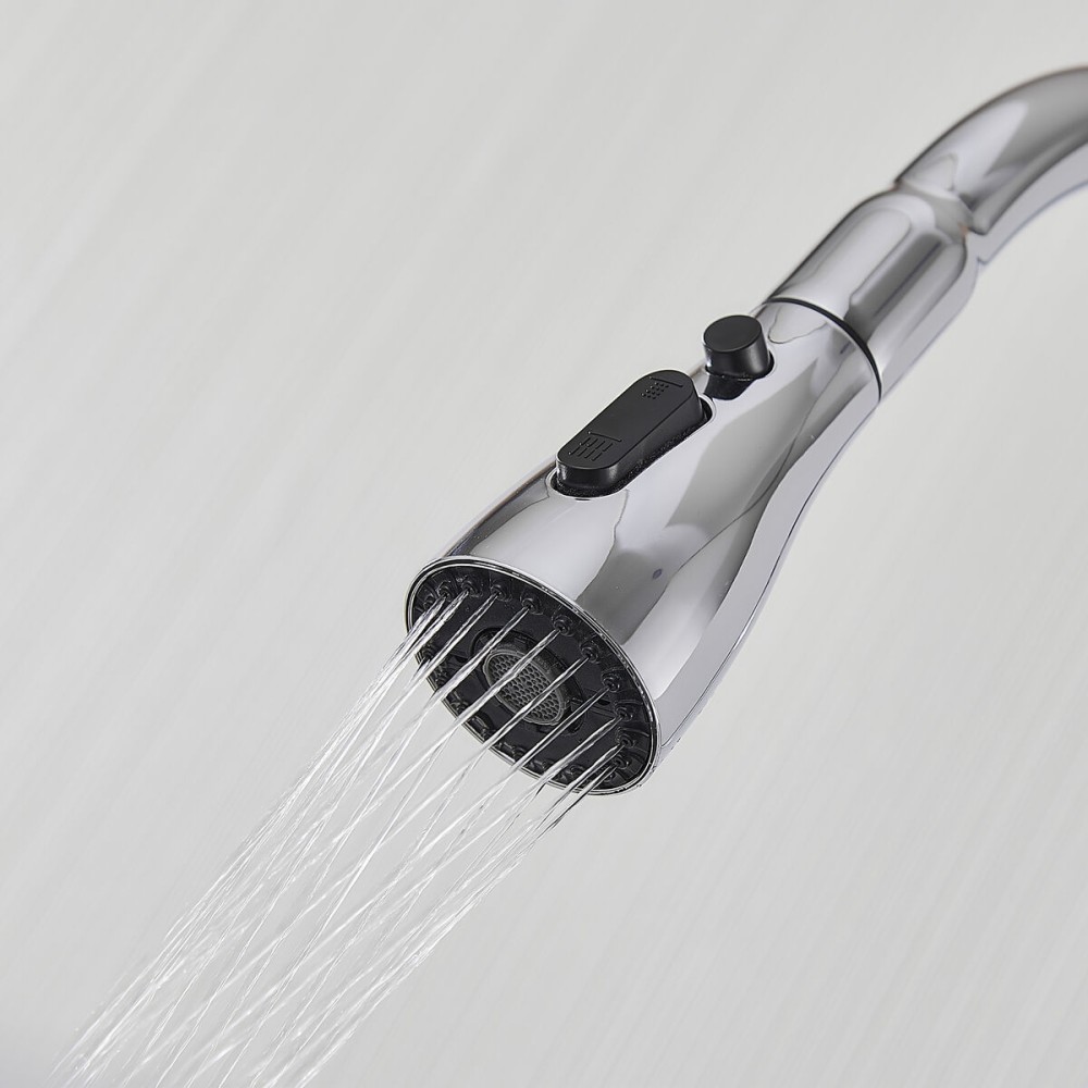 Mixer Tap Fontastock Chrome Stainless steel Brass Ceramic Zinc Alloy C-shaped Height