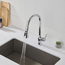 Mixer Tap Fontastock Chrome Stainless steel Brass Ceramic Zinc Alloy C-shaped Height