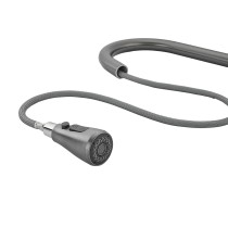 Mixer Tap Fontastock Grey Stainless steel Ceramic C-shaped