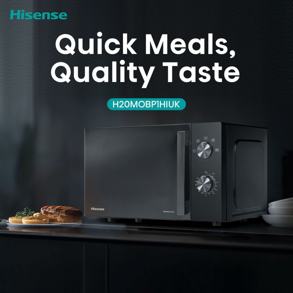 Microwave Hisense H20MOBP1HI Black 700 W 20 L