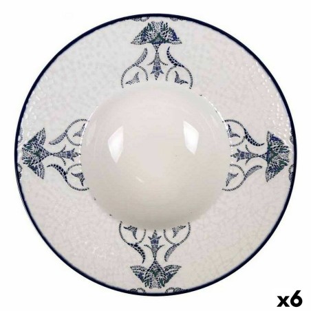 Assiette à pâtes La Mediterránea Rosetta Porcelaine Ø 28 cm (6 Unités)