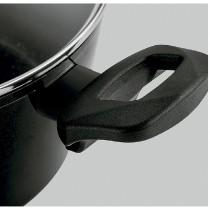 Casserole with Lid Fagor VIVANT 24 NEGRA Black Aluminium 4,8 L