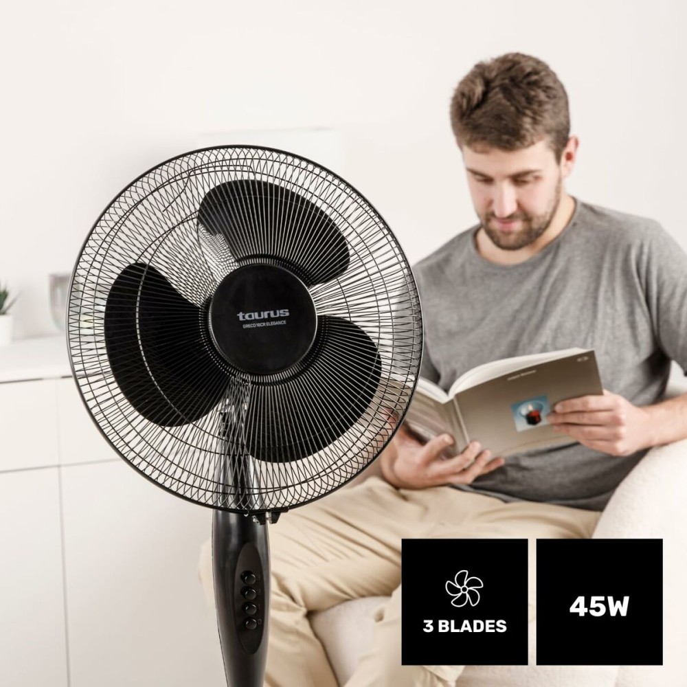 Freistehender Ventilator Taurus GRECO 16CR ELEG Schwarz 50 W