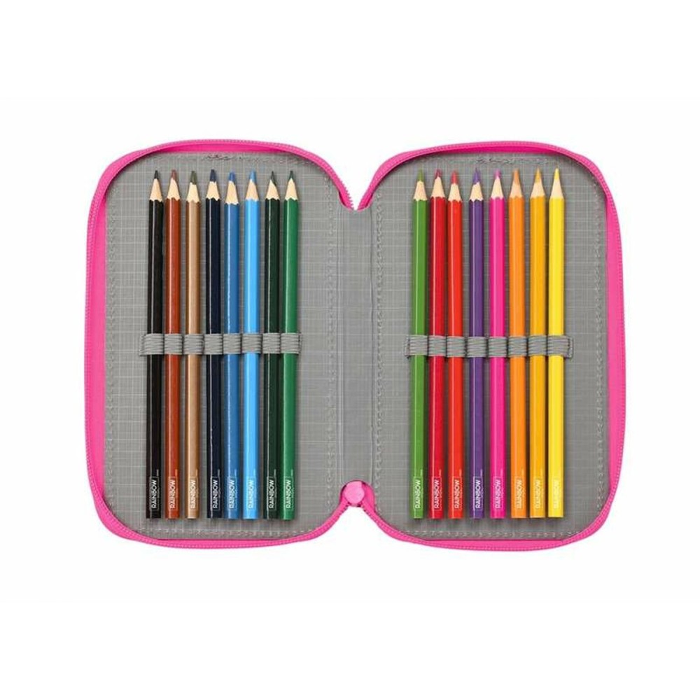 Dreifaches Federmäppchen Rainbow High Shine 12,5 x 19,5 x 5,5 cm