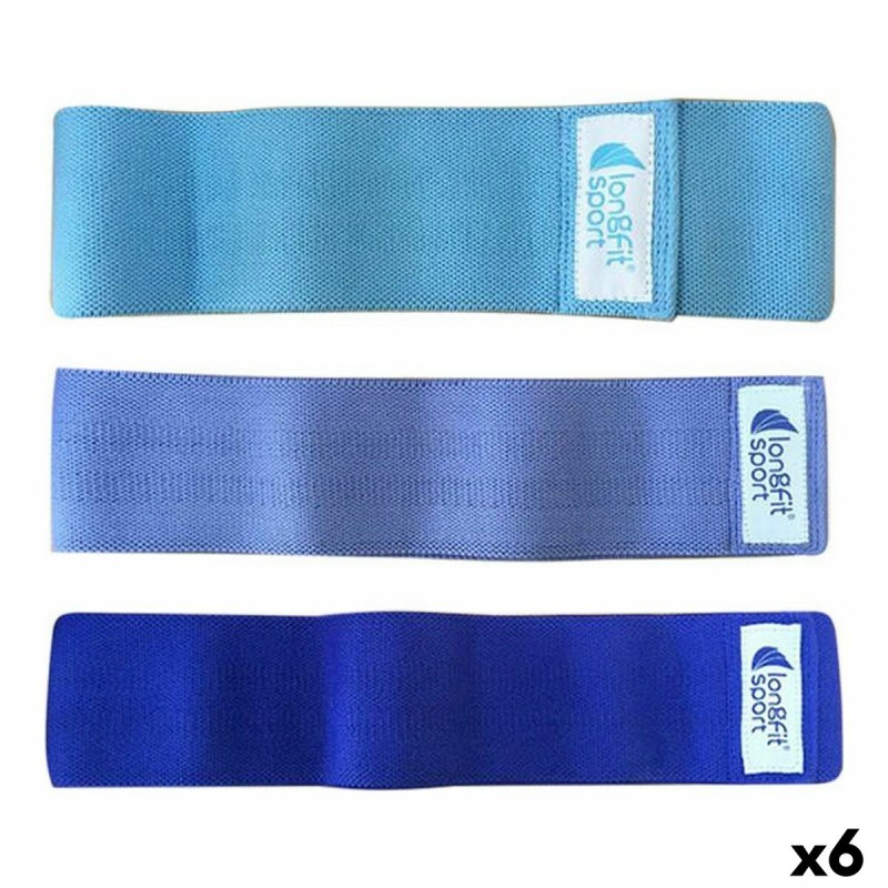 Elastic Resistance Bands LongFit Sport (3 Units) (6 Units)