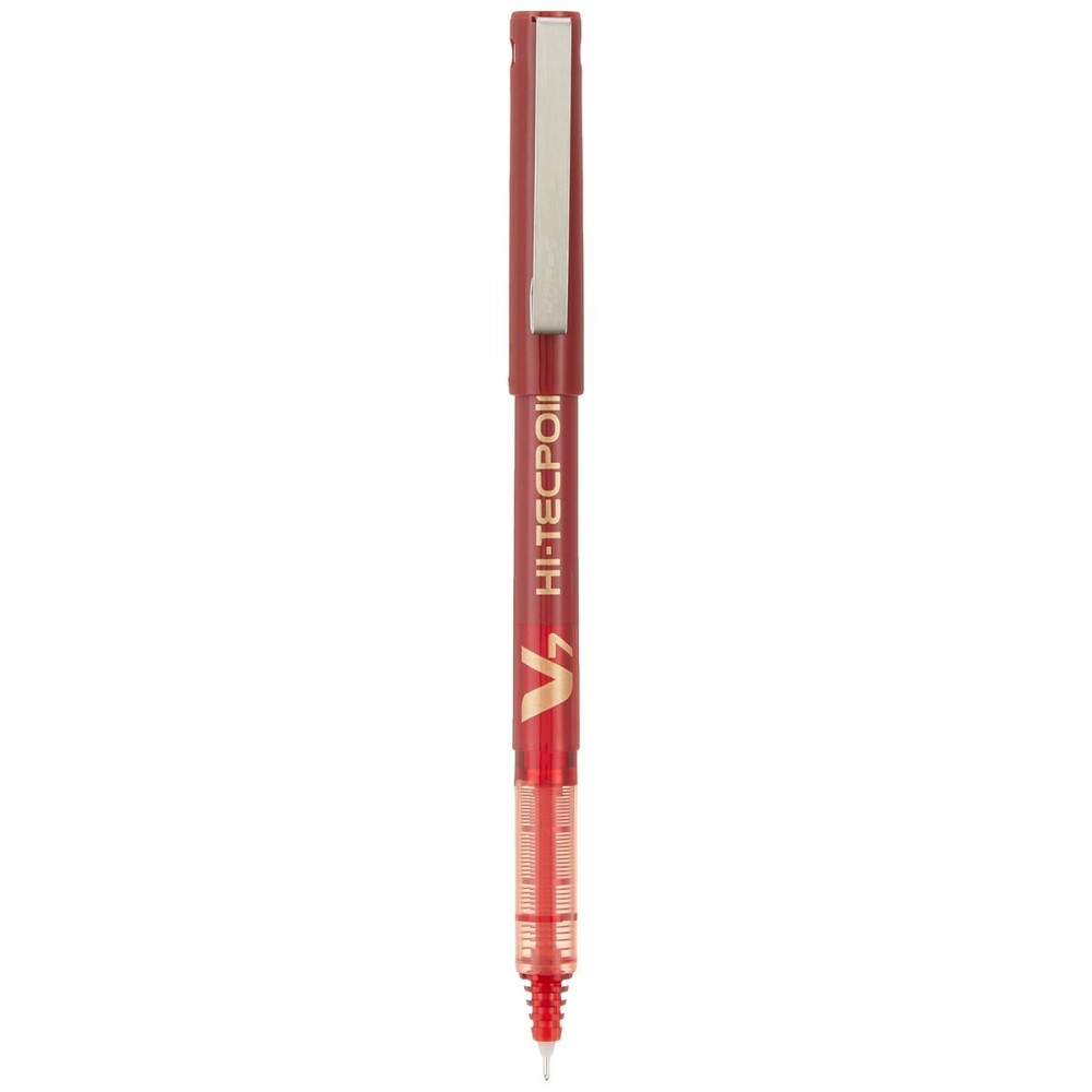 Liquid ink pen Pilot V7 Hi-Tecpoint Red 0,5 mm (12 Units)