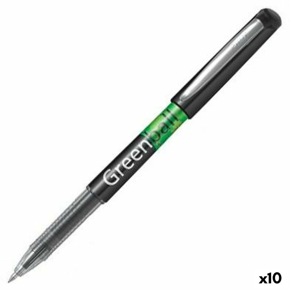 Flüssigtintenstift Pilot Green-Ball Schwarz 0,35 mm (10 Stück)