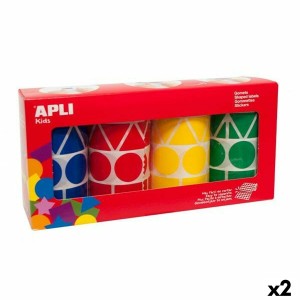 Stickers Apli Gomets Multicolour Geometric 4 Pieces (2 Units)