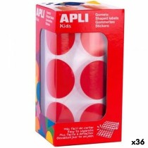 Stickers Apli Gomets Red Circular (36 Units)