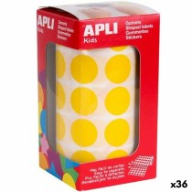 Autocollants Apli Gomets Jaune Géométrique (36 Unités)