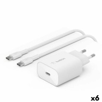 Wand-Ladegerät + USB-C Kabel Belkin Weiß 25 W (6 Stück)