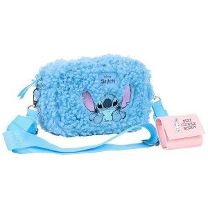 Sac à Bandoulière Stitch Bleu 24 x 12,5 x 8 cm